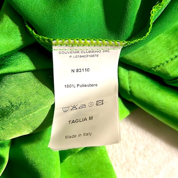 SOUVENIR. Bright Green Blazer. Size M. Runs Large! Made in Italy 🇮🇹 - Picture 14 of 16